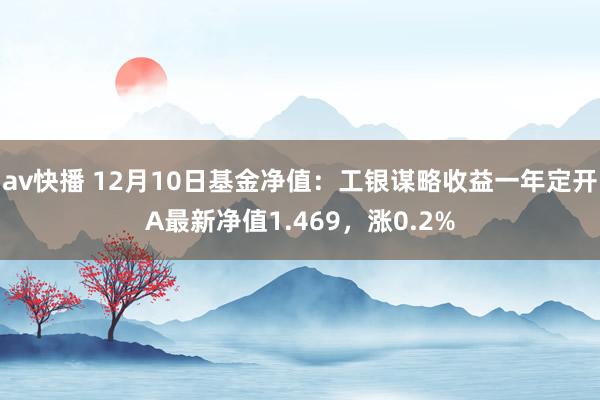 av快播 12月10日基金净值：工银谋略收益一年定开A最新净值1.469，涨0.2%