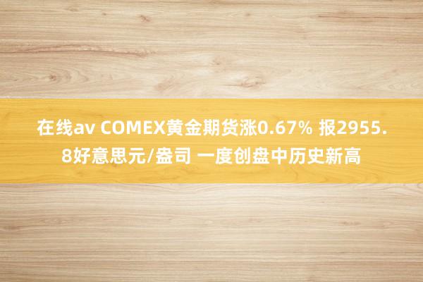 在线av COMEX黄金期货涨0.67% 报2955.8好意思元/盎司 一度创盘中历史新高