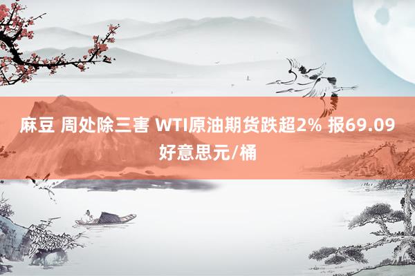 麻豆 周处除三害 WTI原油期货跌超2% 报69.09好意思元/桶