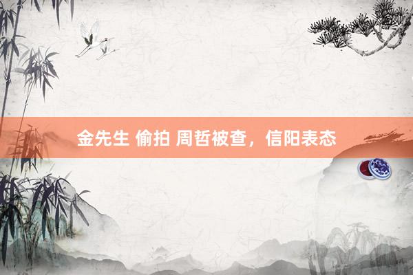 金先生 偷拍 周哲被查，信阳表态